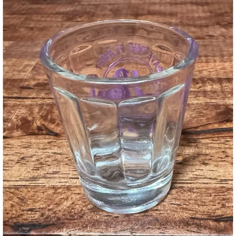 Hard Rock Hotel Save The Planet Las Vegas Purple Shot Glass